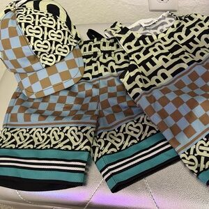 Burberry jade blue Patt set